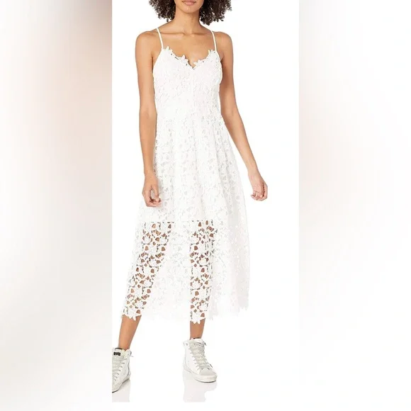 Astr | Dresses | Astr The Label A Line Lace Midi Dress | Poshmark